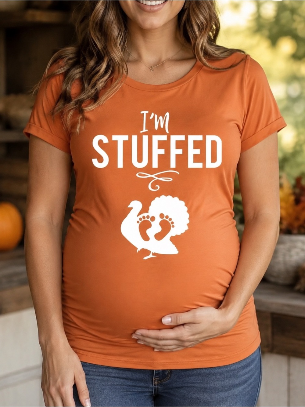 I'M STUFFED MATERNITY TEE